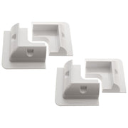 AG ABS White Solar Panel Corner Mounts x 4 for Caravans & Motorhomes | Sturdy a AG - Dynamic Drive