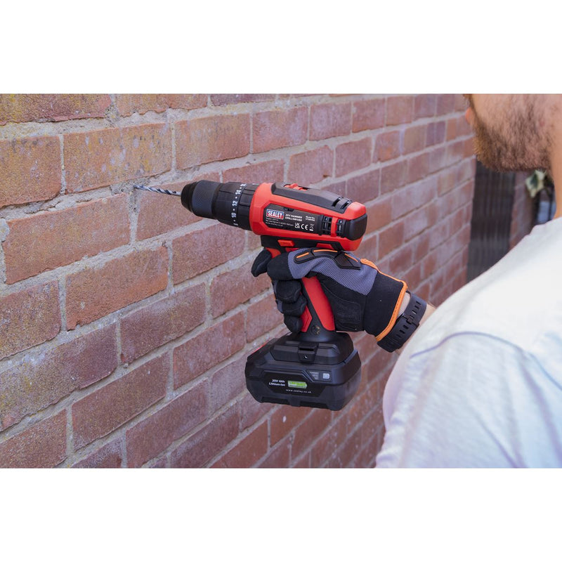 Sealey Combi Drill13mm 20V SV20 Series Body Only CP20VDD Sealey - Dynamic Drive