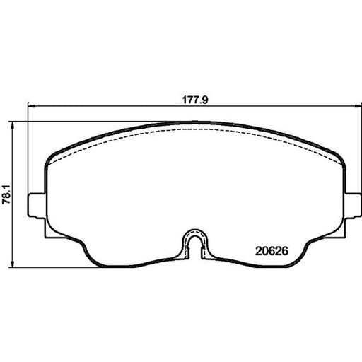 Mintex Front Brake Pad Set fits Audi A3 2020 on