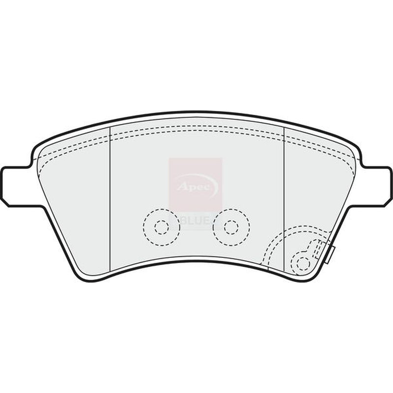 Apec Front Brake Pad Set fits Fiat Sedici 2006-2014 1.6 1.9 2.0
