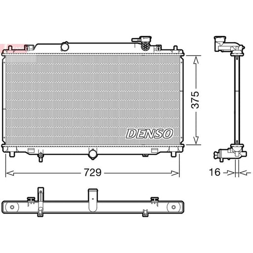 Denso Engine Radiator fits Mazda 6 2012-2018 2.0 2.5