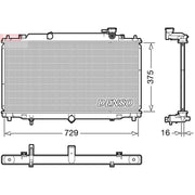 Denso Engine Radiator DRM44048