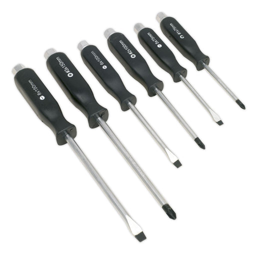 Sealey Screwdriver Set 6pc Hammer-Thru S0535 Siegen by Sealey - Dynamic Drive