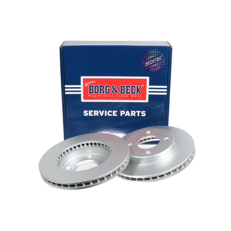 Borg & Beck Front Brake Vented Discs & Pads fits Nissan Cube 2003-2008 1.4 1.5