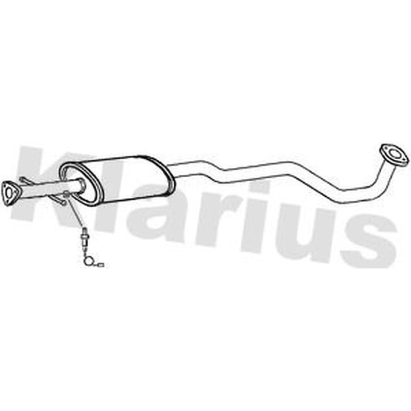 Klarius Box With Centre Pipe Centre fits Chevrolet Tacuma 2005 on 1.6 2.0