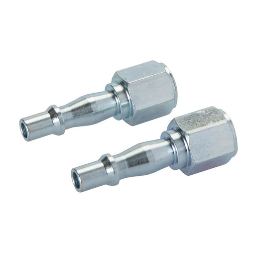 Silverline Air Line Coupling Bayonet Female Thread 2pk 1/4" BSP Silverline - Dynamic Drive