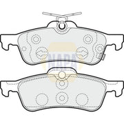 NAPA Rear Brake Pad Set fits Toyota Yaris Hatchback 2012-2020 1.0 1.3 1.4 1.5