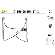 Valeo Electric Window Regulator Lifter Right Front 851137