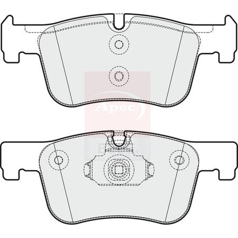 Apec Front Vented & Rear Vented Brake Discs & Pads fits BMW 3 2011-2018