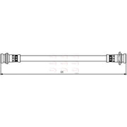 Apec Brake Hydraulic Hose Line Rear HOS3821