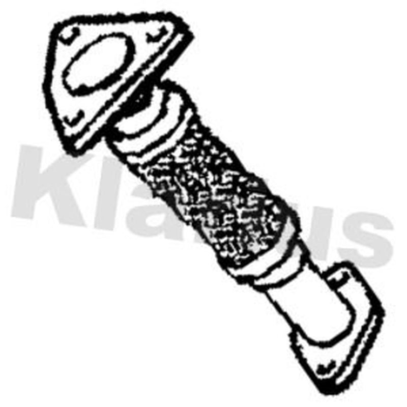 Klarius Exhaust Pipe OD fits Nissan Qashqai I 2006-2013 1.5