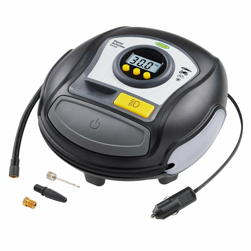 RTC450 Ring Digital Tyre Inflator Air Compressor Wheel Car Pump 12v Auto Stop Ring Automotive  - Dynamic Drive