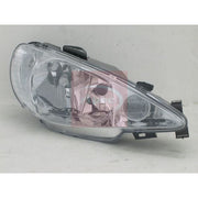 Apec Headlight Headlamp Right fits Peugeot 206 1998-2012 1.1 1.4 1.6 2.0
