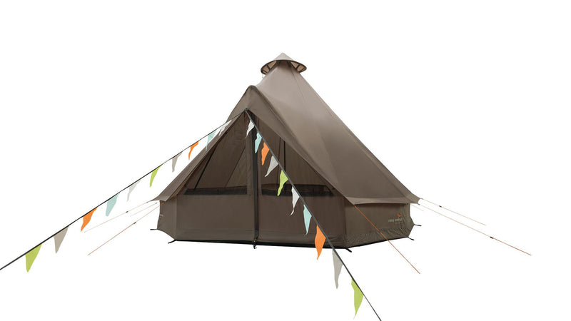 Easy Camp Vaulen Tipi Tent Dark Sand 7 Person Easy Camp - Dynamic Drive