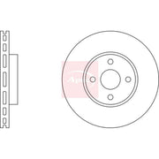 Apec 2 x Vented Brake Discs fits Toyota Corolla Verso 2001-2004 1.8 2.0