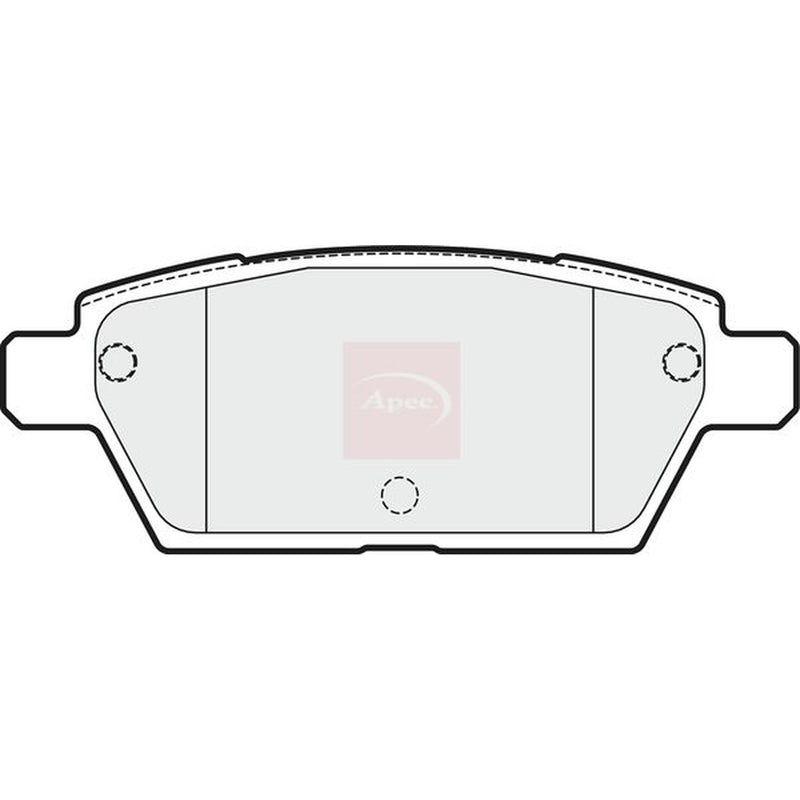 Apec Rear Brake Pad Set fits Mazda 6 2005-2007 2.3