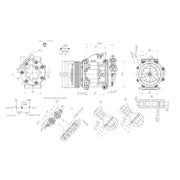 Hella Air Conditioning Compressor fits Ford C-Max 2007-2010 1.6