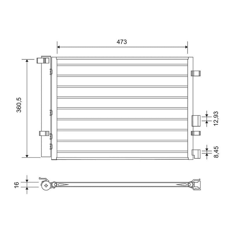 Valeo Air Conditioning Condenser 814435