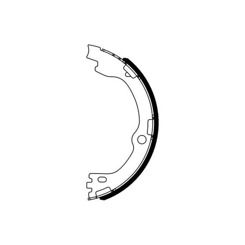 Bosch Parking Brake Shoe Set fits Kia Sorento III 2015-2020 2.2 2.4 3.3