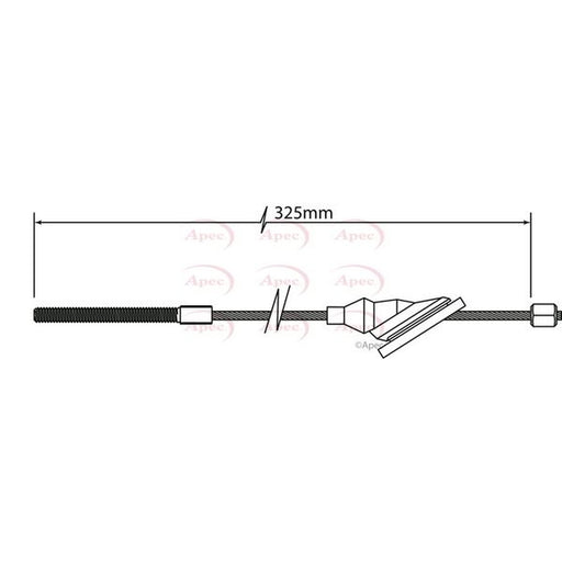 Apec Handbrake Cable Front fits Ford Focus I 1998-2004 1.4 1.6 1.8 2.0