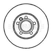 Borg & Beck Front Brake Discs & Pads fits Ford Galaxy 1995-2006 1.9 2.0 2.8