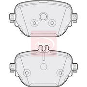 Apec Rear Brake Pad Set PAD2163