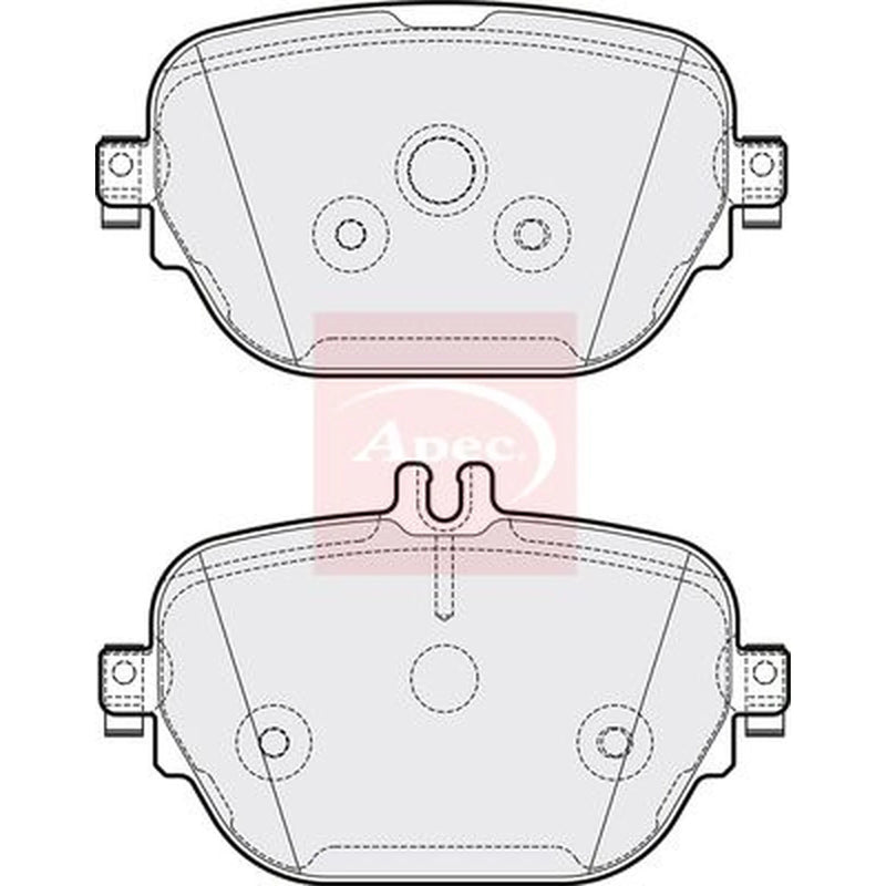 Apec Rear Brake Pad Set PAD2163