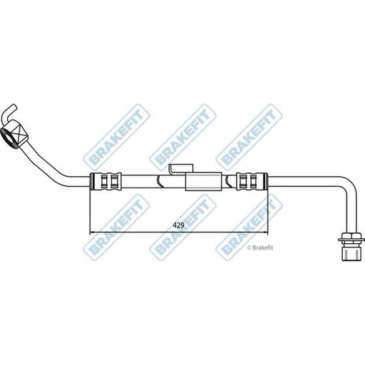 Apec Brake Hydraulic Hose Line Front Right fits Ford Transit 1985-2000