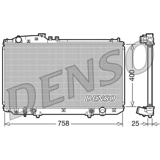 Denso Engine Radiator fits Lexus Sc 2001-2010