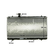 Mahle Engine Radiator fits Suzuki Liana 2001-2007 1.3 1.4 1.6