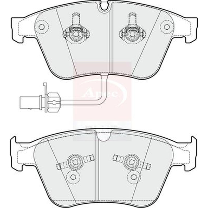 Apec Front Brake Pad Set fits Bentley Continental 2003-2018 4.0 6.0