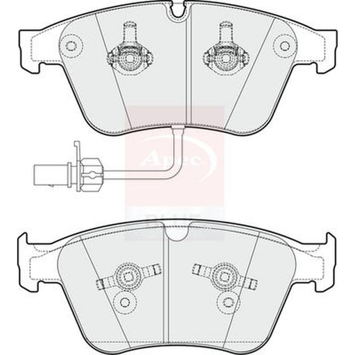 Apec Front Brake Pad Set fits Bentley Continental 2003-2018 4.0 6.0