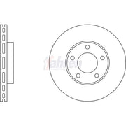 Fahren Front Vented & Rear Vented Brake Discs & Pads fits Mazda 3 2008-2014 1.6