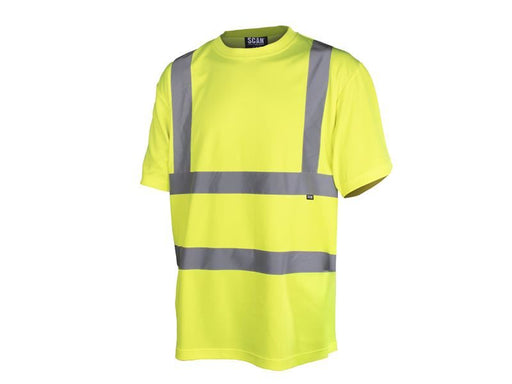 Scan Hi-Vis T-Shirt Yellow - XXL (50in) Scan - NN4 Online