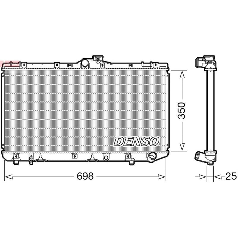 Denso Engine Radiator fits Toyota Corolla 1992-2000 2.0