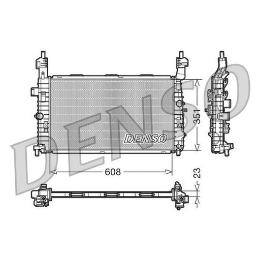 Denso Engine Radiator fits Opel Meriva A 2003-2010 1.4 1.6 1.7 1.8