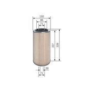 Bosch Engine Air Filter fits Nissan Cabstar E 1998-2006