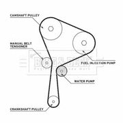 Borg & Beck Timing Belt & Water Pump Kit BTW1018