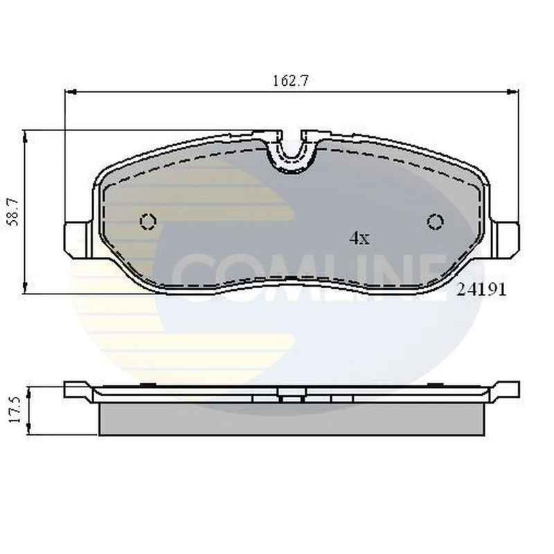 Comline Front & Rear Brake Discs & Pads fits Land Rover Range Rover 2002-2005