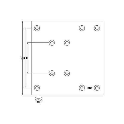 DON Don Cv Brake Lining Set fits Man Helicon 1986-1992