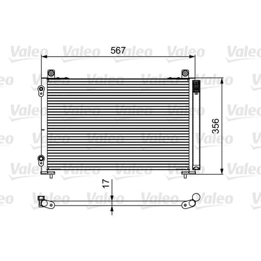 Valeo Air Conditioning Condenser 814097
