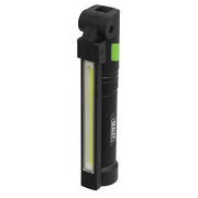 Sealey Rechargeable Aluminium Folding Pocket Light 2 COB & 1 SMD LED Sealey  - Dynamic Drive