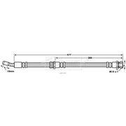 Borg & Beck Brake Hydraulic Hose Line Front Right BBH7803