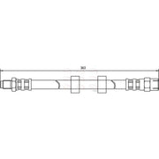 Apec Brake Hydraulic Hose Line Front fits Volvo 740 1984-1992 2.3