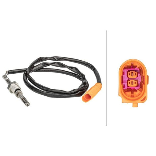 Hella Exhaust Gas Temperature Sensor after soot partic fits VW Caddy Alltrack IV