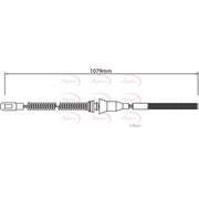 Apec Handbrake Cable Right Rear fits Opel Combo Box Body/Mpv 1994-2001 1.4