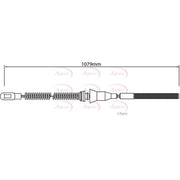 Apec Handbrake Cable Right Rear CAB1465
