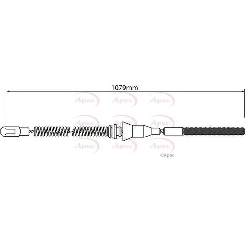 Apec Handbrake Cable Right Rear CAB1465
