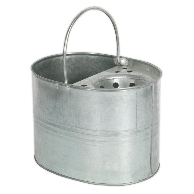 Sealey Mop Bucket 13L Galvanized BM08 Sealey - Dynamic Drive