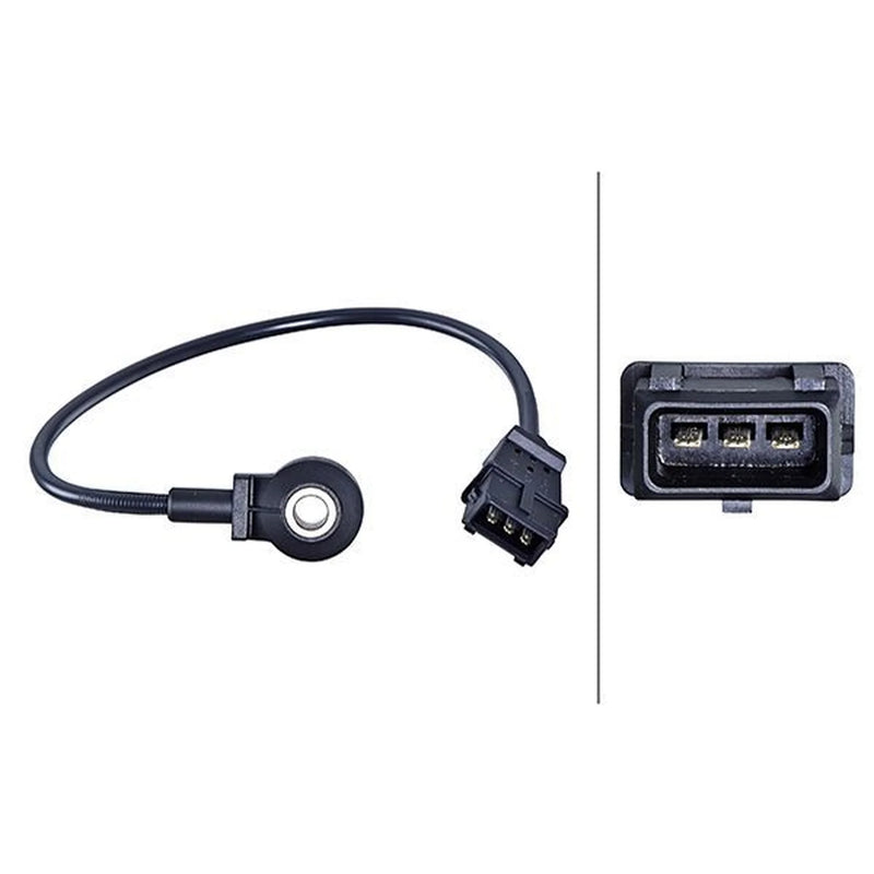 Hella Engine Knock Sensor fits Seat Alhambra 1996-2010 2.0